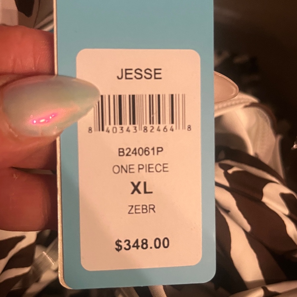 Beach Bunny Zebra Print One Piece Swimsuit - Picture 5 of 5